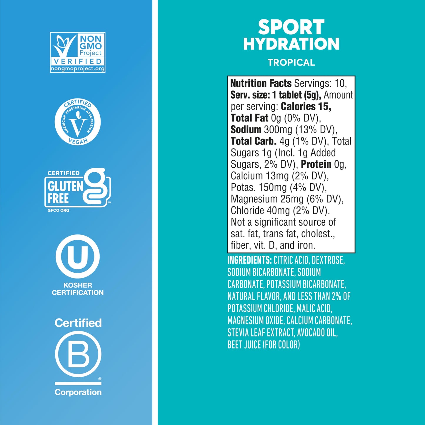 Nuun Sport Electrolyte Tablets with Magnesium, Calcium, Potassium, Chloride & Sodium, Gluten Free & Vegan, Mixed Flavors, 48 Pack (40 Servings Total)