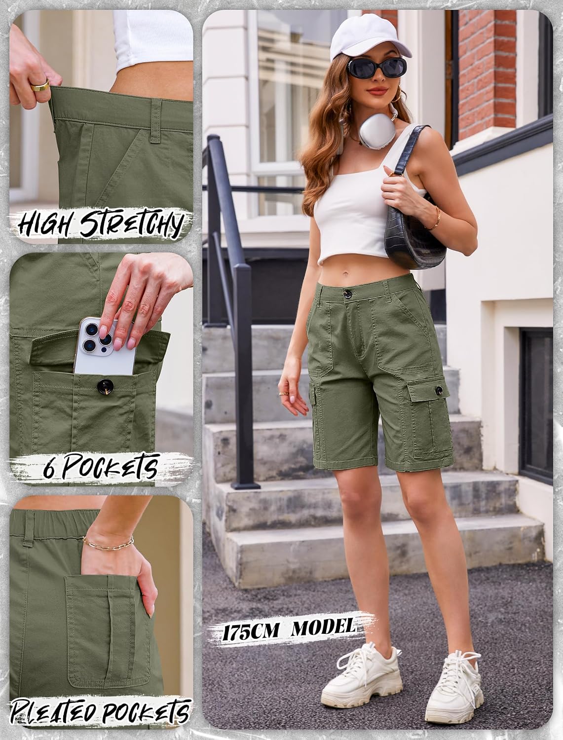 Eddoyee Bermuda Cargo Shorts for Women: The Ultimate Summer Staple