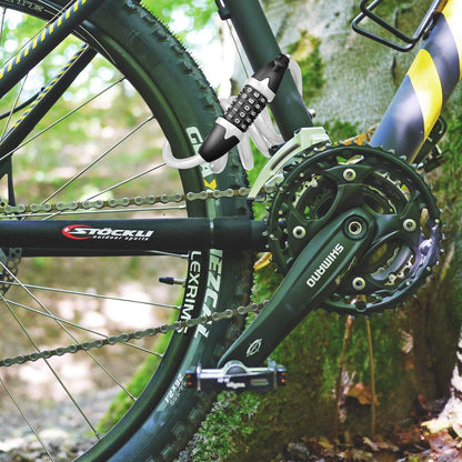 Opaza Fahrradschloss mit 5-stelligem Code, 1,2 m/4 Fuß Fahrrad-Kabelschloss, leichtes & sicheres Fahrradkettenschloss für Fahrrad, Mountainbike, E-Bike, Scooter
