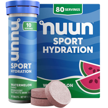 Nuun Sport Electrolyte Tablets with Magnesium, Calcium, Potassium, Chloride & Sodium, Gluten Free & Vegan, Mixed Flavors, 48 Pack (40 Servings Total)