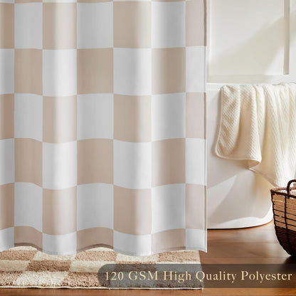 Ohocut Checkered Shower Curtain: A Retro-Chic Bathroom Essential