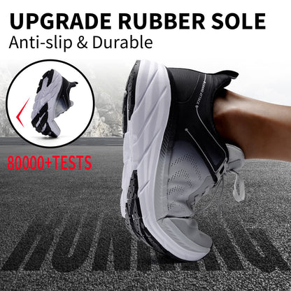 Grand Attack Men's Road Running Walking Shoes | Max Cushioned Comfort | Durable Non-Slip | Breathable Athletic Tennis Cross-Training Sneakers