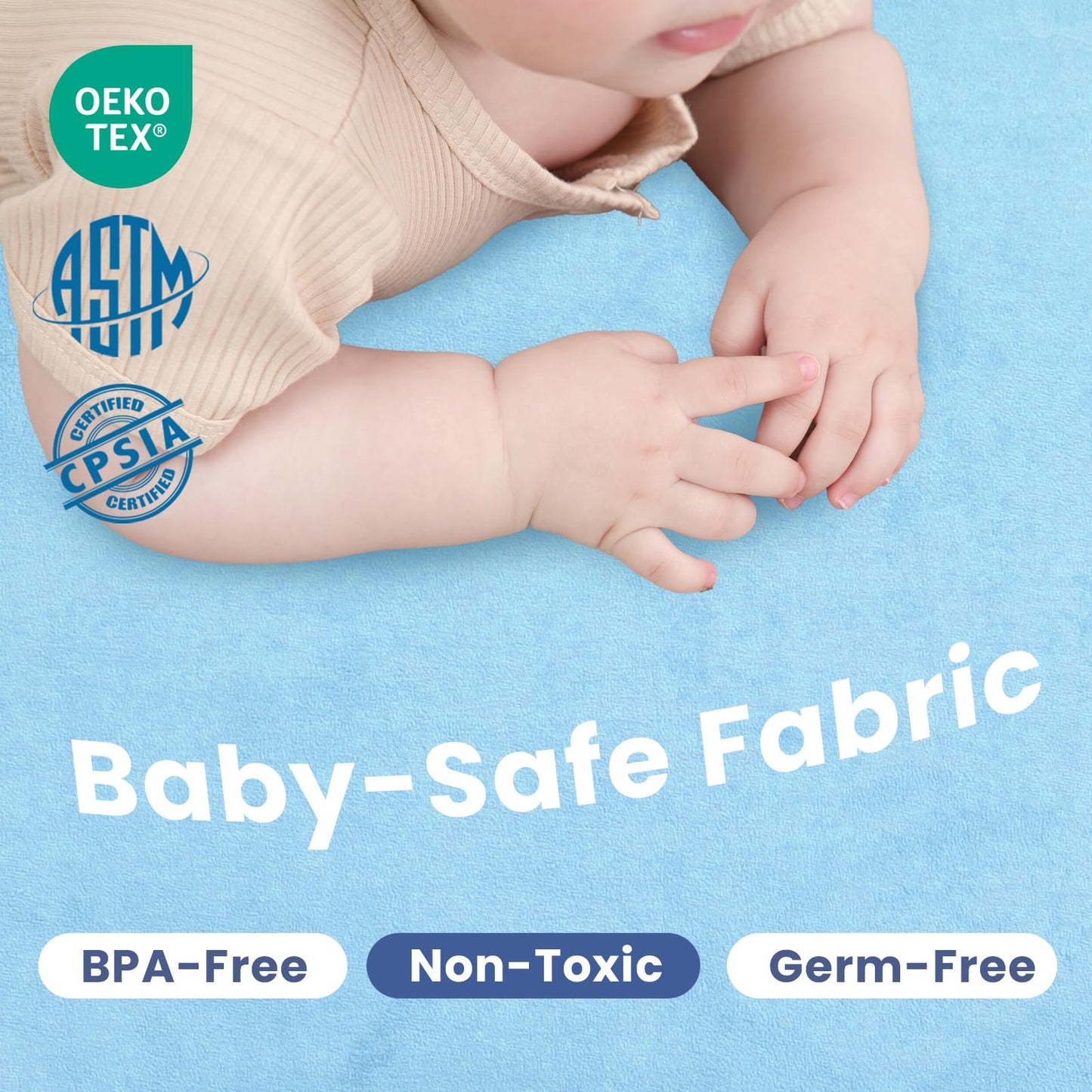 Huloo Sleep Ultra Soft Baby Spielmatte für den Boden, 3,3 cm dicke Elasti-Foam 127x127 cm Laufgittermatte für Kleinkinder, rutschfeste Rückseite, sicher zum Krabbeln und für die Bauchlage, Tatami-Stil (Dunkelgrau)