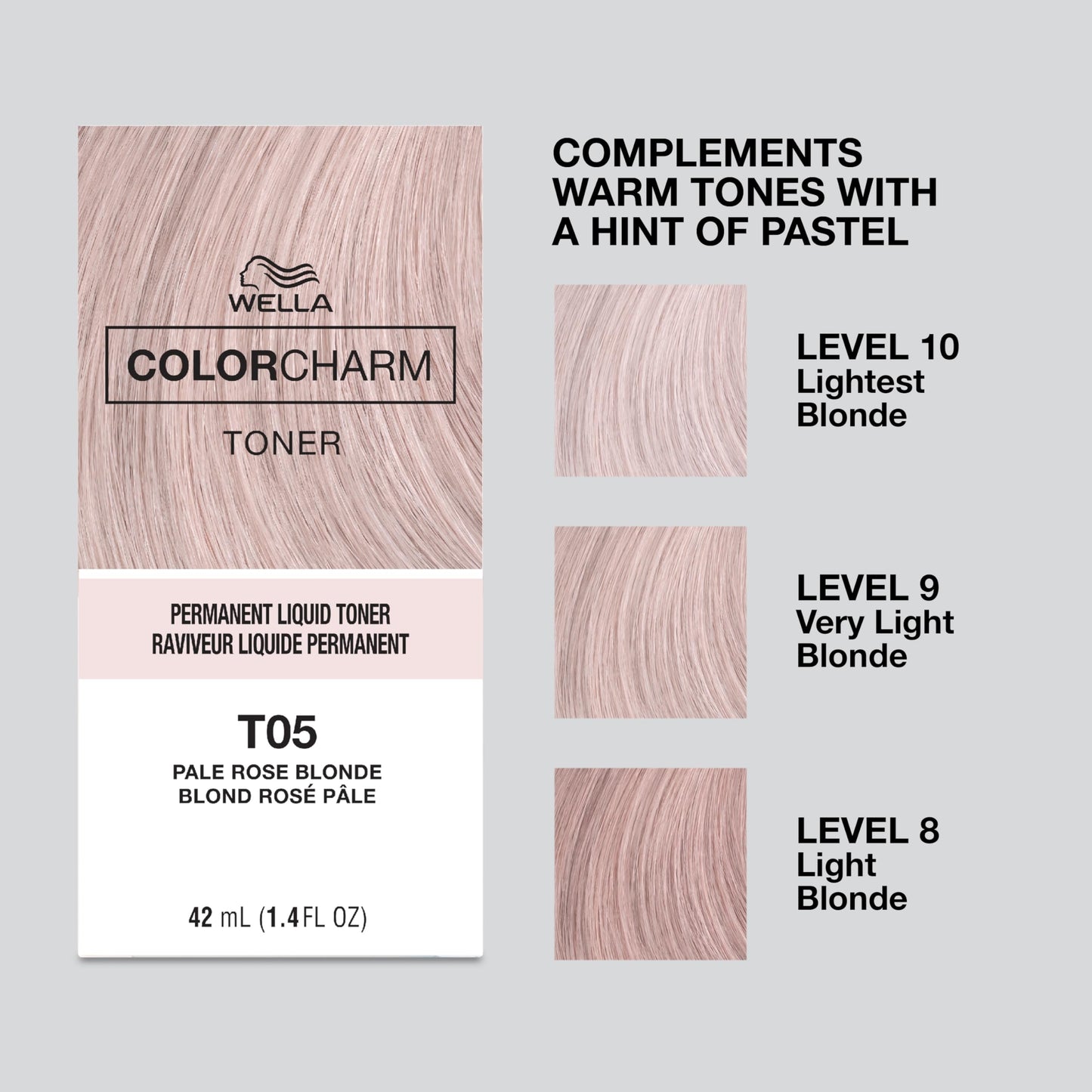 COLORCHARM Permanente Flüssigtönungen | Neutralisiert Gelbstich | Frei von Parabenen | Vegan | T18 Hellstes Aschblond | 41 ml