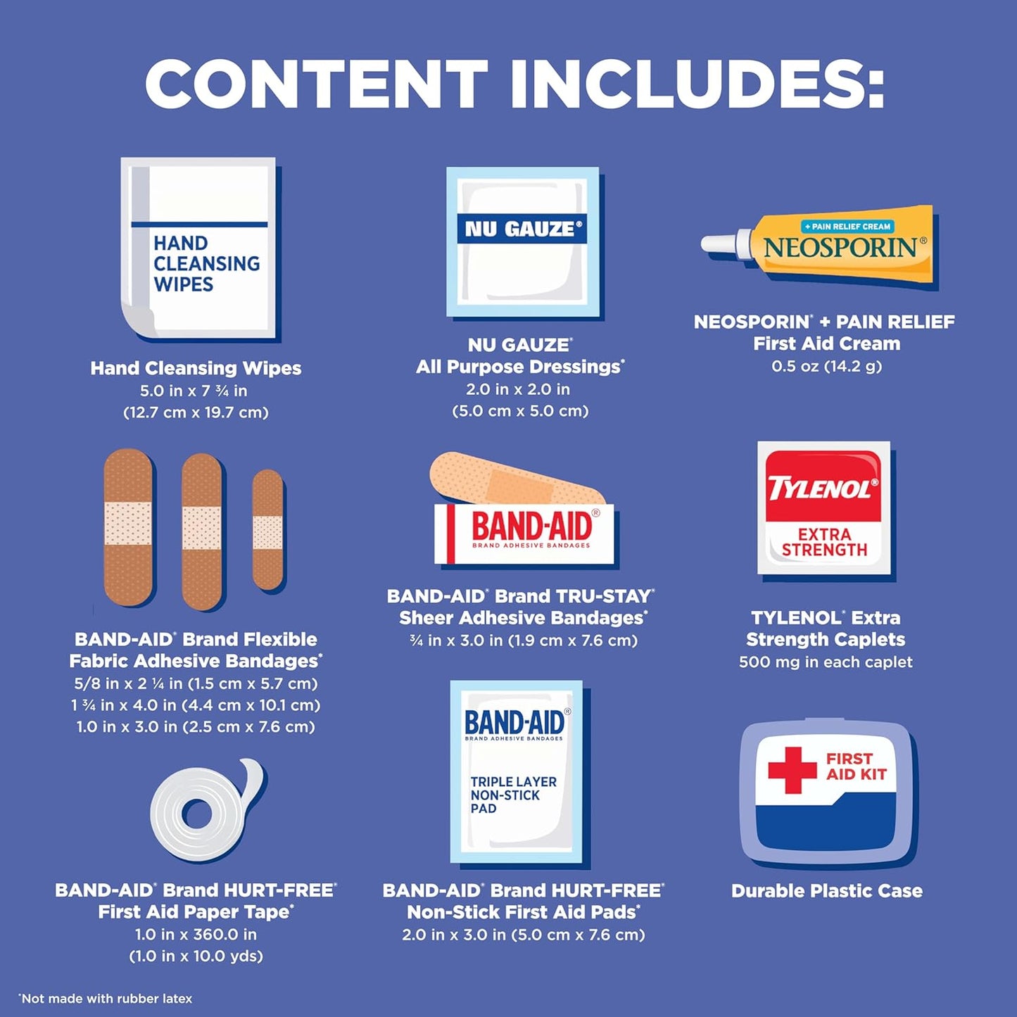 BAND-AID Brand Travel Ready Portable Emergency First Aid Kit