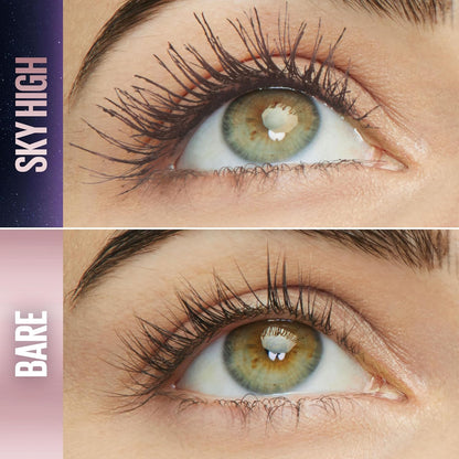 Maybelline New York Lash Sensational Sky High Washable Wimperntusche, Volumen, Länge, Definition, Schwung, Verdichtung, aufbaubare Formel, Very Black, 7.2 ml