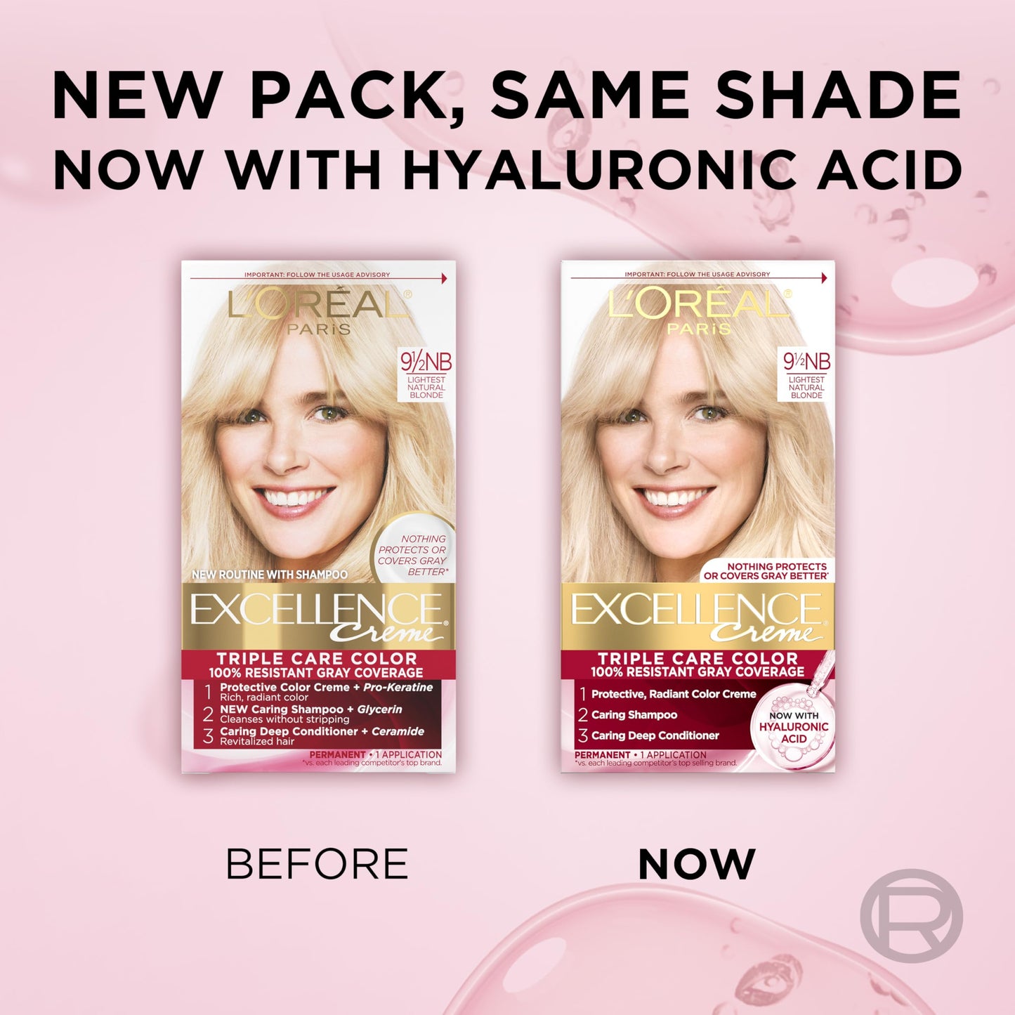 L'Oréal Paris Excellence Crème Permanente Haarfarbe, dreifache Pflegehaarfarbe mit Hyaluronsäure für 100% Grauabdeckung, 4AR Dunkles Schokobraun, 1 Packung (Verpackung kann variieren)