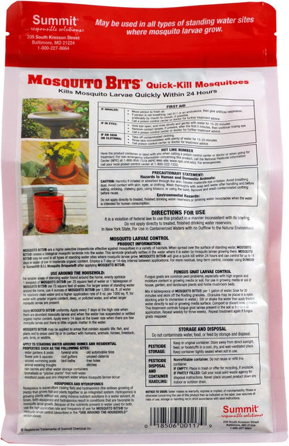 Mosquito Control Made Easy with SUMMIT CHEMICAL CO 117-6 30OZ Mosquito Bits