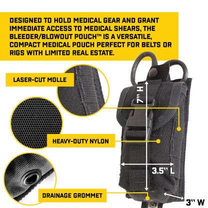 High Speed Gear - Bleeder/Blowout Pouch, Police Gear & Military Gear, Medical MOLLE Pouch for Professionals
