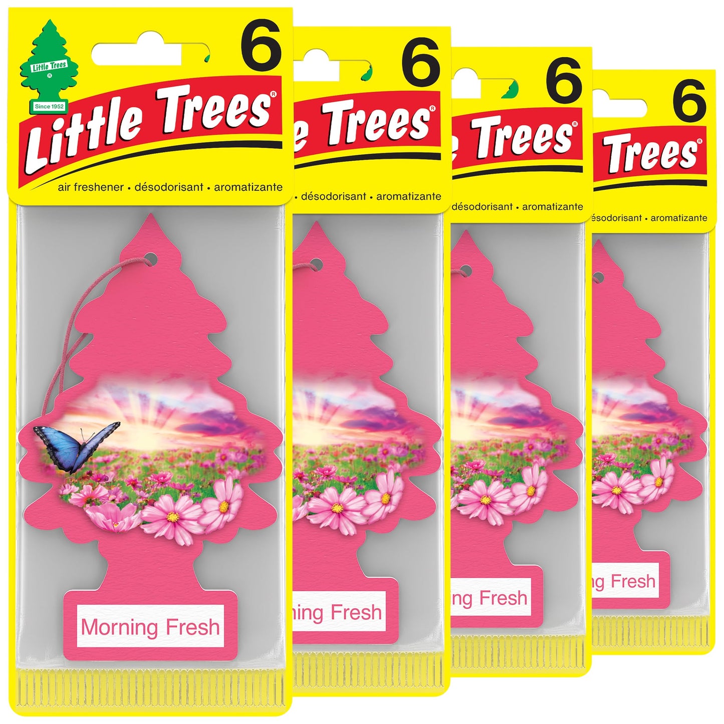 LITTLE TREES Car Air Freshener | Hanging Tree Provides Long Lasting Scent for Auto and Home | Black Ice, 24 Air Fresheners