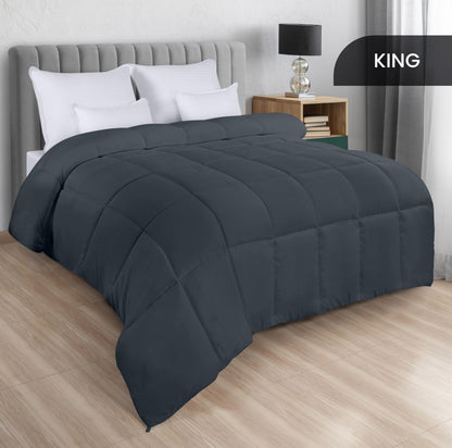 Utopia Bedding Steppbetten Queen-Größe, Ganzjahres-Bettdeckeneinlage, Daunenalternative Box-gesteppte Bettdecke mit Ecklaschen, Maschinenwaschbar (Weiß)