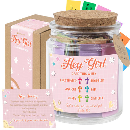 Read This When Bible Verses Jar – Birthday Gifts for Women, Christian Gifts for Women, Graduations Gift for Her, Fathers Day Gift