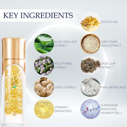 ROYAL HERB EX CREAM Face, Neck and Décolleté Moisturizer with Aloe Vera, Hyaluronic Acid, Yeast Extract and Gold, 1.76 OZ / 50g