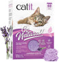 Catit Go Natural Pea Husk Clumping Cat Litter, Tofu, Lavender, 14 L, Dust Free & Lightweight Cat Litter, Easy to Scoop, Litiere Pour Chat