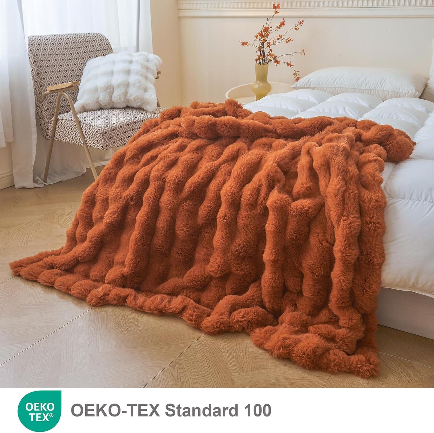 LIFEREVO Fluffy Faux Rabbit Fur Bubble Throw Review: A Soft, Stylish, and Versatile Blanket
