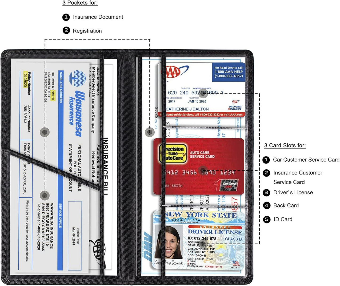 TOURSUIT Car Registration and Insurance Card Holder Review
