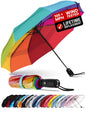 Repel Windproof Travel Umbrella - Compact & Withstands Winds up to 100MPH , Strongest Premium Auto Folding Umbrella for Rain and Sun - Durable, Light & Portable for Women & Men , Fits Backpack & Cars