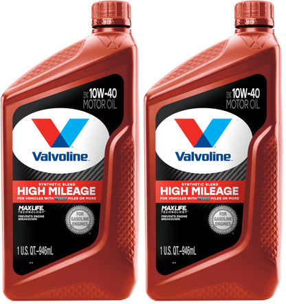 Valvoline MaxLife High Mileage 5W-30 Synthetic Blend Motor Oil 5 Quart