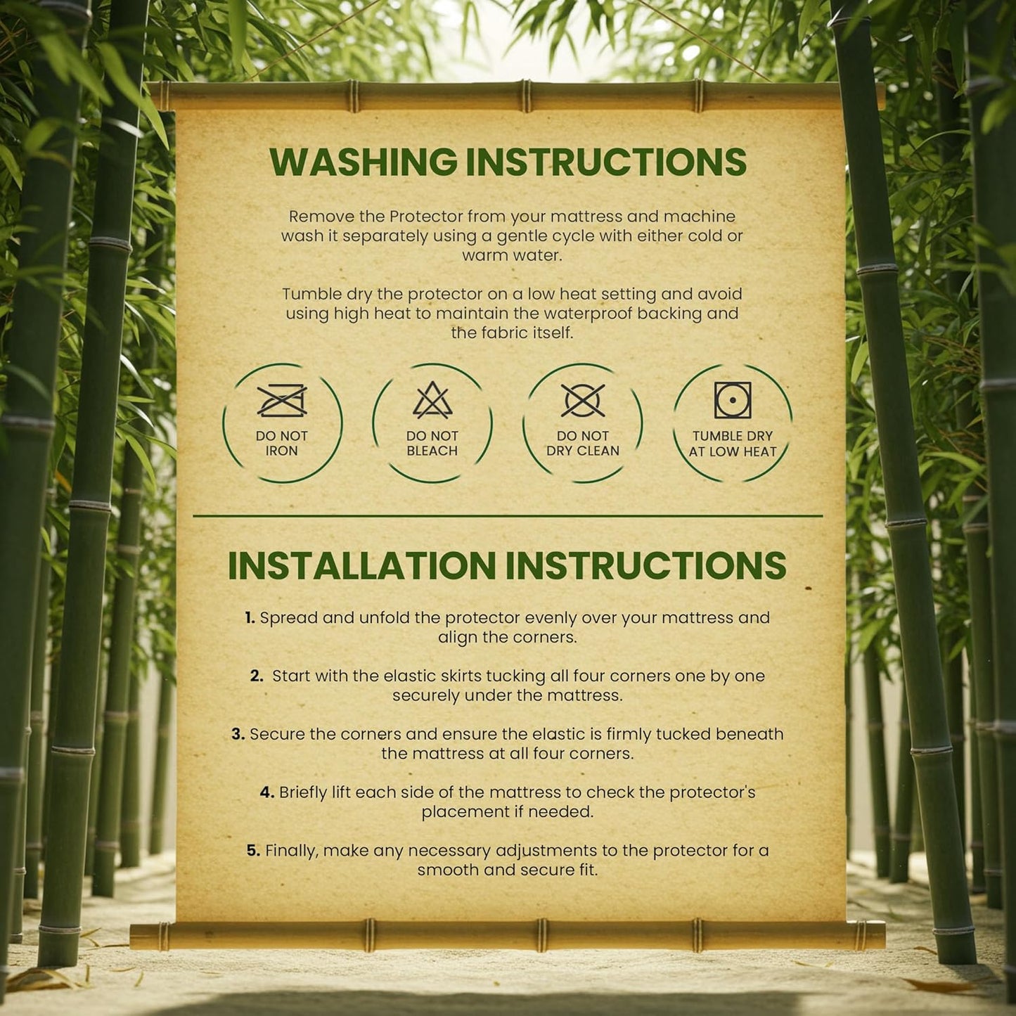 Utopia Bedding Waterproof Mattress Protector Queen Size, Viscose Made from Bamboo Mattress Cover 200 GSM, Fits 17 Inches Deep, Breathable, Fitted Style with Stretchable Pockets