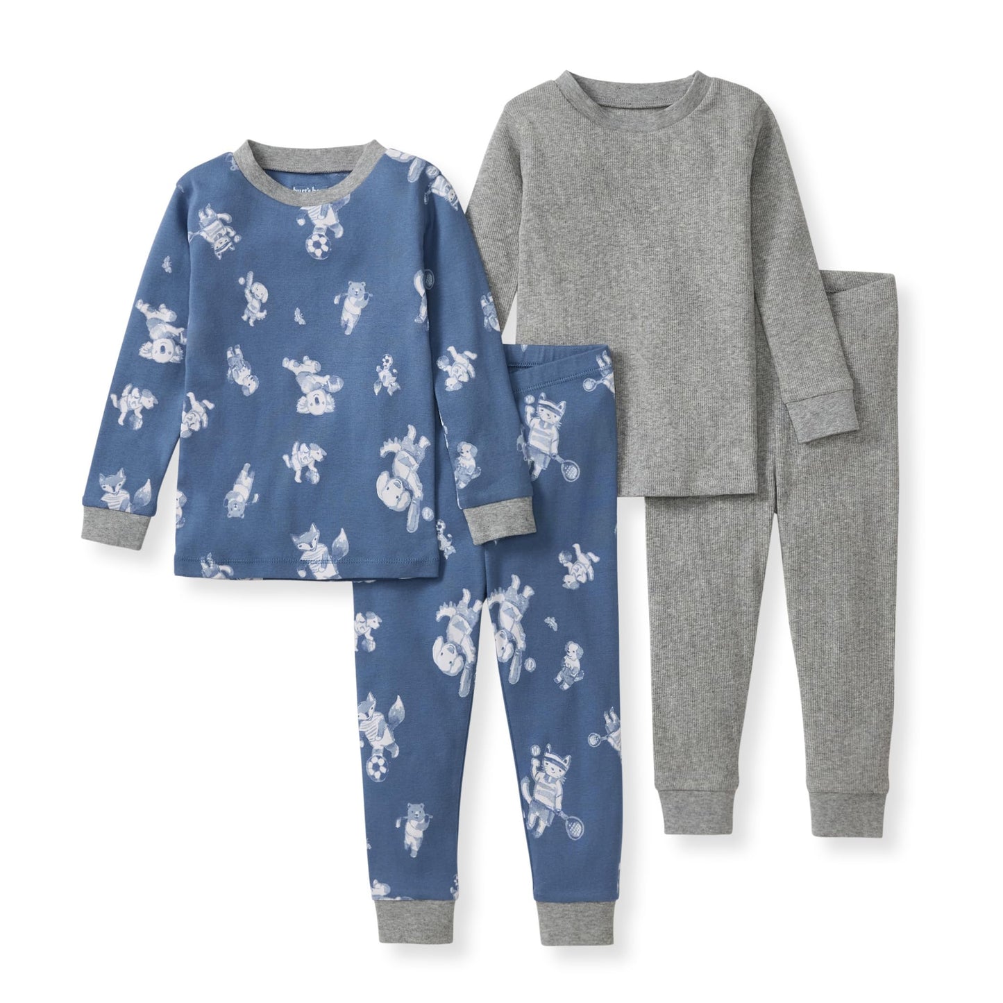 Burt's Bees Baby Organic Cotton Pajamas for Boys, 100% Cotton Pajama Set for Toddlers and Kids, Soft and Stretchable Fabric