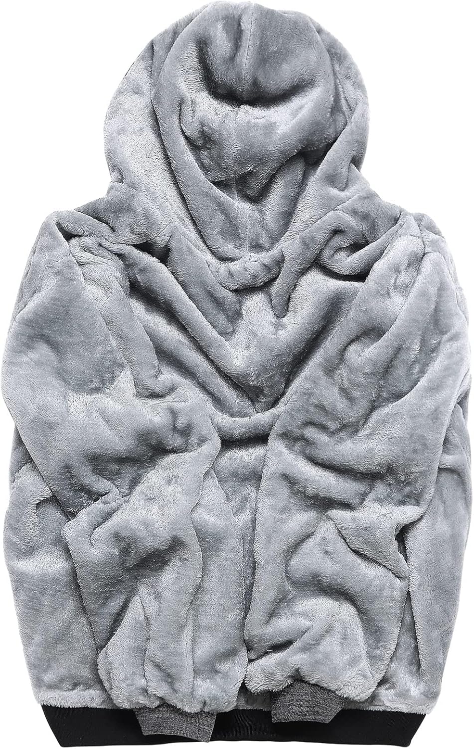 Herren-Hoodie, schweres Fleece-Futter, verdickt, warm, mit Kängurutasche für Outdoor und Freizeit