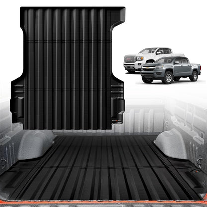 TripleAliners Truck Mat Compatible with 2019-2026 Chevy Silverado 1500 / GMC Sierra 1500 6.6FT Accessories, Truck Bed Mat Heavy Duty Custom Fit All Weather Protection TPE Pickup Liner, Standard Bed