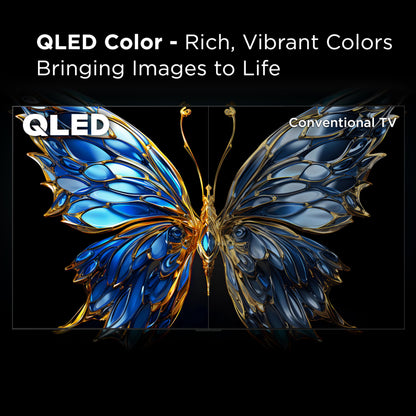 TCL 43-Inch Q6 QLED 4K UHD Smart TV with Fire TV (43Q651F, 2025 Model) Dolby Vision, HDR PRO+, Dolby Atmos, Alexa Built-in with Voice Remote, Apple AirPlay 2 Compatibility, Streaming Television