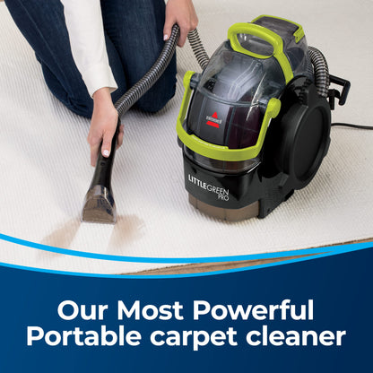 BISSELL Spotclean Professional Portable Carpet And Upholstery Deep Cleaner With Full-Sized 5.9 Amp, 5Ft Hose With 3" Tough Stain Brush, 3-In-1 Stair And Hydro-Rinse Self-Cleaning Tools, 2891B