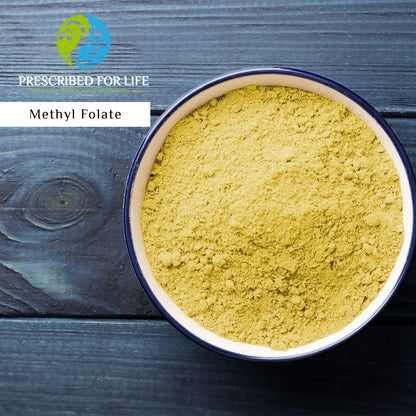 Prescribed For Life Methyl Folate Powder | Bioavailable Folic Acid to Support Brain Health | Pure Powdered Vitamin B9 Folate Supplement for Women & Men(4 oz / 56 g)