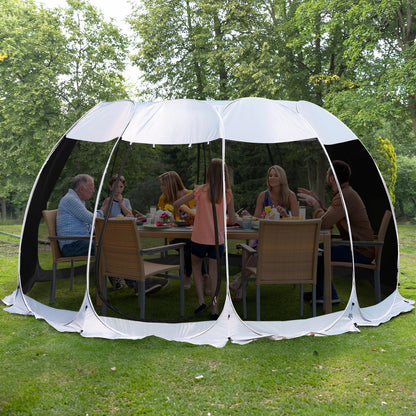 Alvantor Pop Up Screen House Tent, Instant Outdoor Gazebo with Mosquito Netting & UPF 50+ Sun Protection, Portable Canopy Shelter for Patio, Backyard, Camping (2-10 Person)