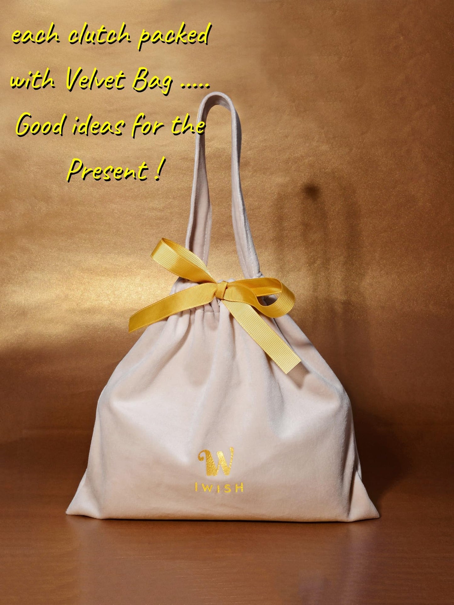 Damen Gold Glitzer Clutch Handtasche Plissierte Abendtasche für Braut Hochzeit Party mit Strassring