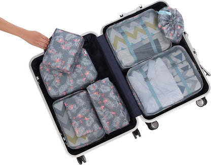BAGAIL 8er Set Packwürfel Gepäckorganizer für Reisezubehör