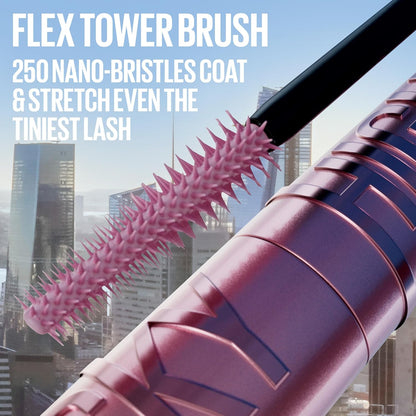 Maybelline New York Lash Sensational Sky High Washable Wimperntusche, Volumen, Länge, Definition, Schwung, Verdichtung, aufbaubare Formel, Very Black, 7.2 ml