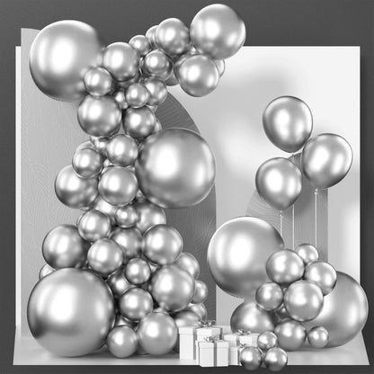 PartyWoo White Balloons 140 pcs Different Sizes of 18 12 10 5 Inch White Balloons Arch Kit Garland for Wedding Baby Shower Birthday Bridal Shower Graduation Engagement Party Decorations White-Y13