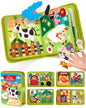 hahaland Busy Book for Toddlers 1-3 - Montessori Toys Busy Board for 1 Year Old Boy Gifts Girl Toys Educational Learning Quiet Activity Books Gifts Toddler Easter Basket Stuffers One Year Travel Toys