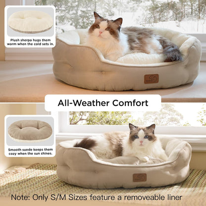 Bedsure Dog Beds for Small Dogs - A Cozy Retreat for Your Furry Friend