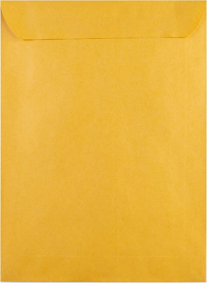 Hilroy Kraft-Briefumschläge, 22,9 x 30,5 cm, Press-it Seal-it Verschluss, 25 Stück pro Packung (76044)