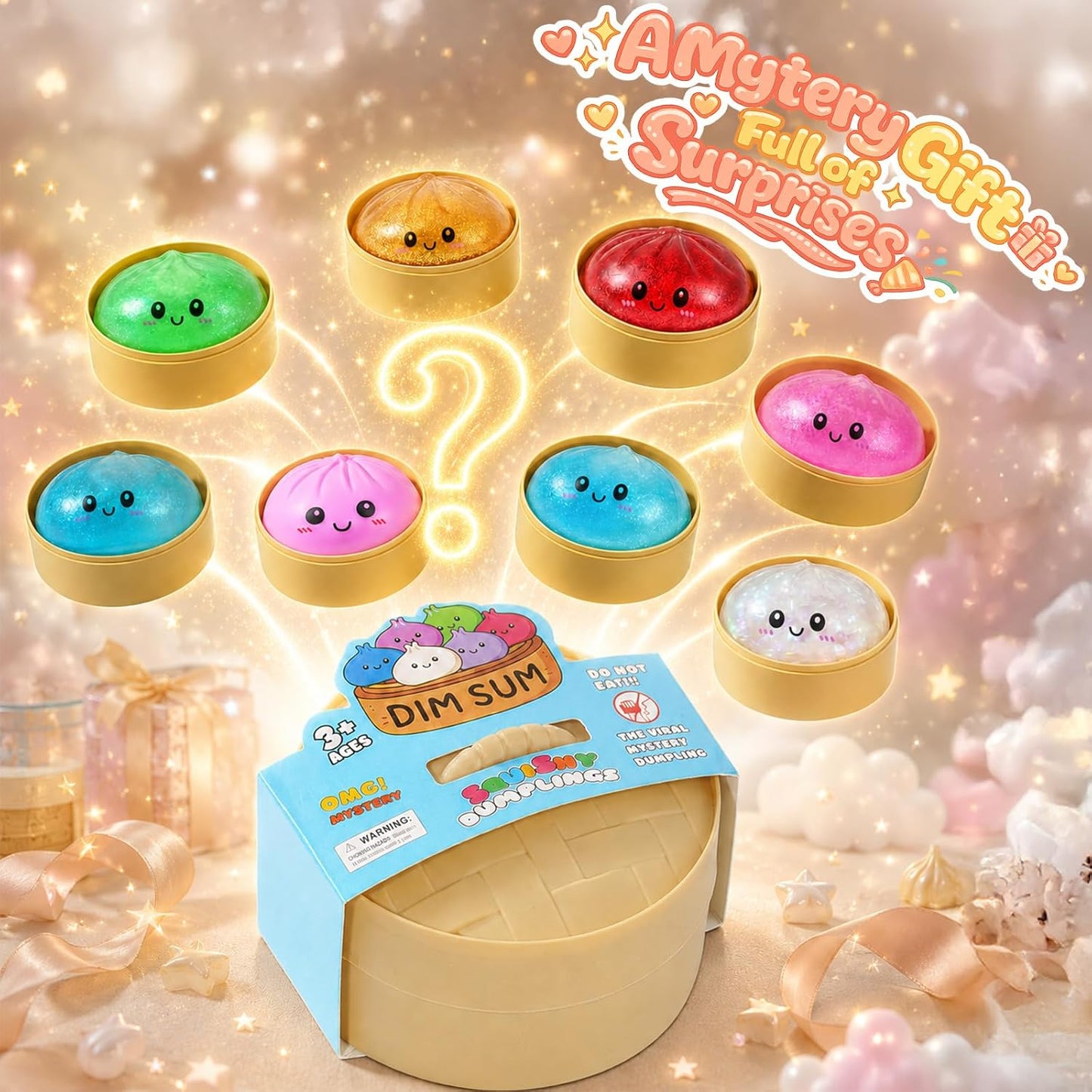 Dumpling Squishy Mystery Box: A Fun and Functional Stress Reliever