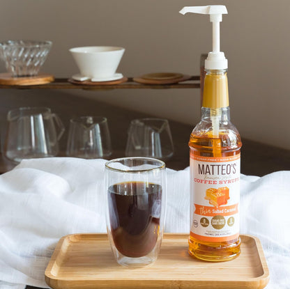 Matteo's Kaffeesirup-Pumpenspender, Flaschenpumpen für Sirup, Skinny Sirup-Pumpe für 750ml Flaschen – Perfekter Sirupspender und Getränkepumpe für die Kaffeebar (1er-Pack)
