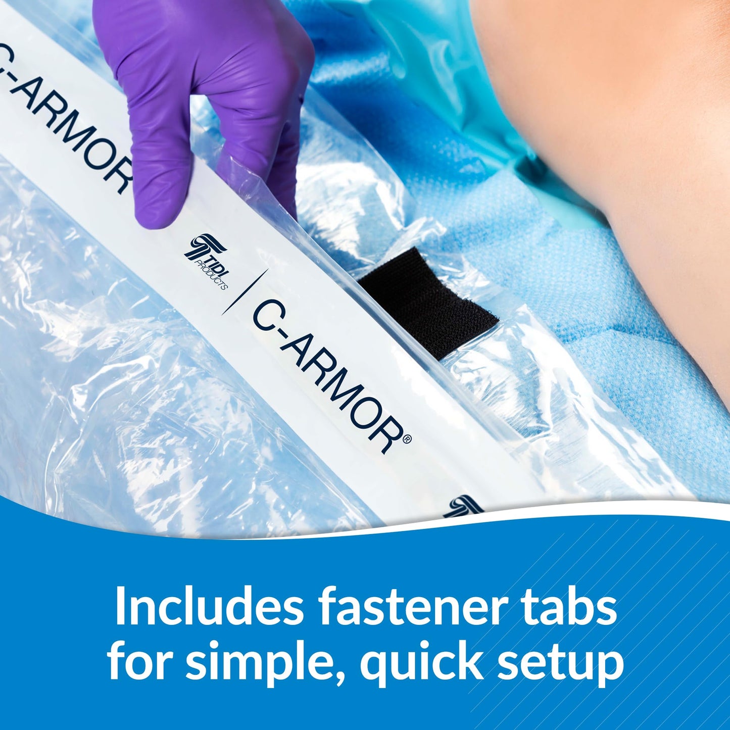 TIDI 5523 C-Armor Drape ― Designed to Protect The Sterile Field When Using a C-Arm Imaging System ― Quantity: 12 Sterile C-Armor Drapes ― Medical Supplies