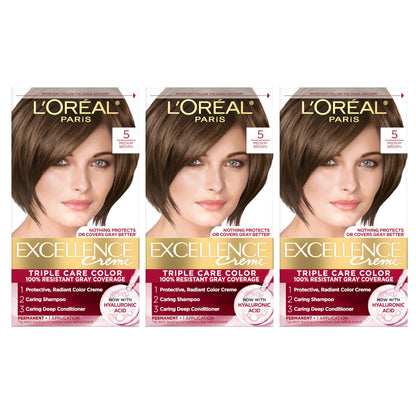 3 Count (Pack of 1)5 Medium Brown