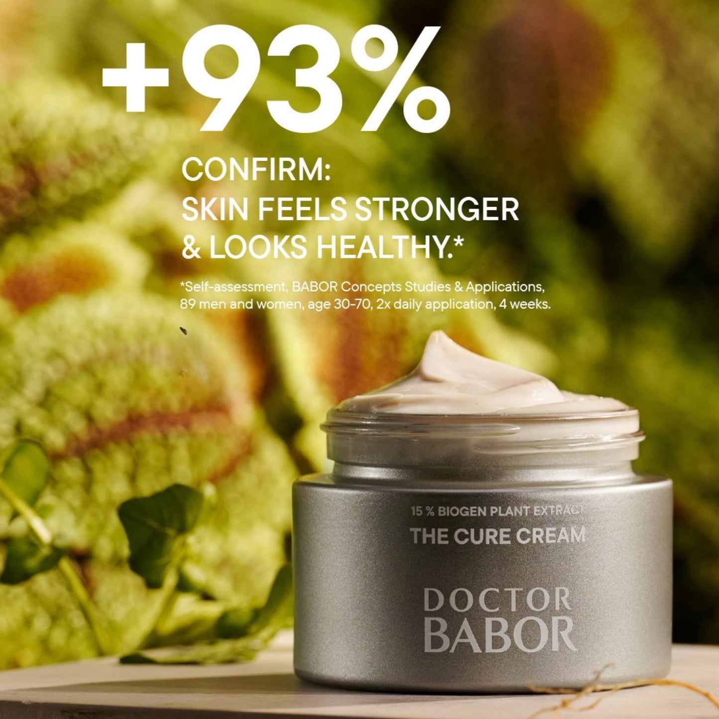 BABOR The Cure Cream – Barrier Repair Face Moisturizer with 15% BIOGEN Plant Extract & Panthenol, Deep Hydration Recovery Cream for Over-Exfoliated & Stressed Skin, 50ml