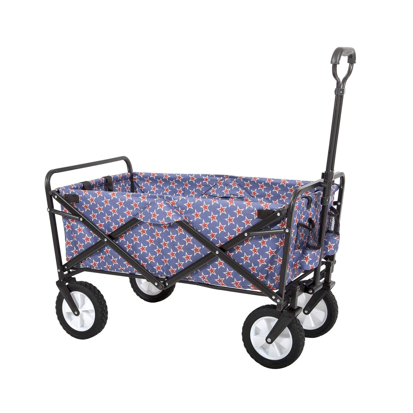Mac Sports Collapsible Folding Outdoor Utility Wagon, Black