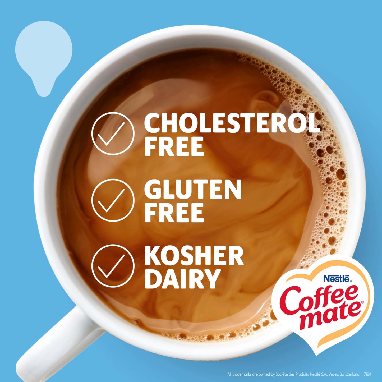 Nestlé Coffee mate Kaffeeweißer, Original, flüssige Einzelportionen, milchfrei, ungekühlt, 0,375 fl oz Becher (360er Pack)