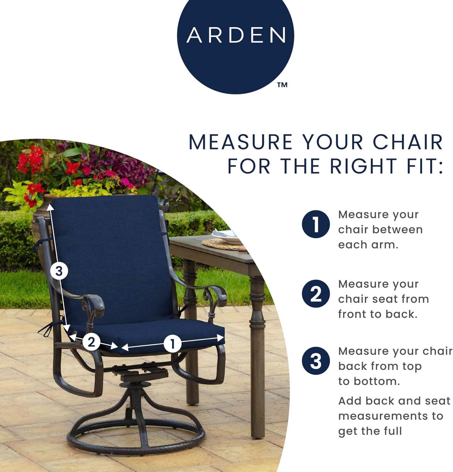 Arden Outdoor Patio Dining Chair Cushion Review: Comfortable and Durable
