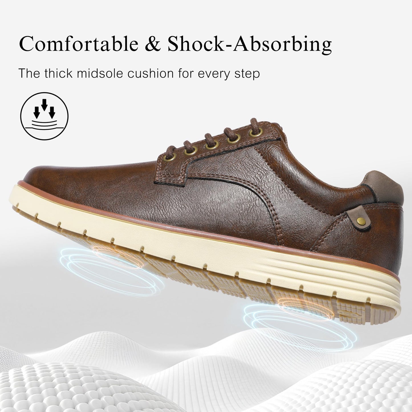 Men Dress Shoes Casual Lace Up Oxfords – Comfortable for Business Travel Work