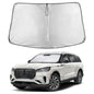 EcoNour Car Windshield Sunshade | Blocks 99% Heat & Keeps Interior Cool | Universal Fits Cars, SUVs, Trucks | Automotive Sun Screen, Visor & Car Accessories for Summer | Medium (64x32 Inches)