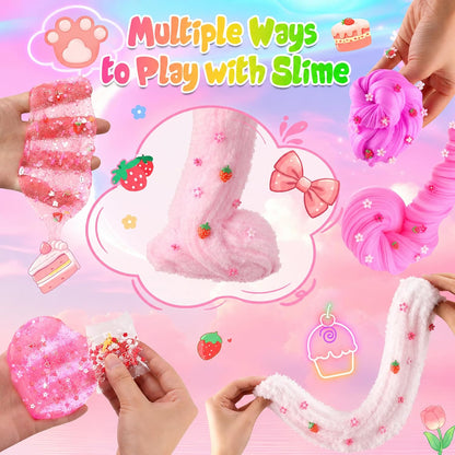 6 Pack Slimes Kit for Kids - A World of Tactile Fun!