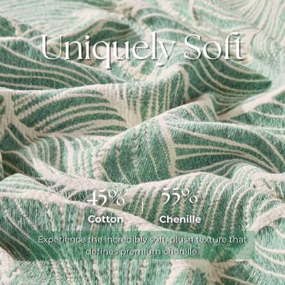Cozy Up with the DOWN HOME Chenille Cotton Throw Blanket