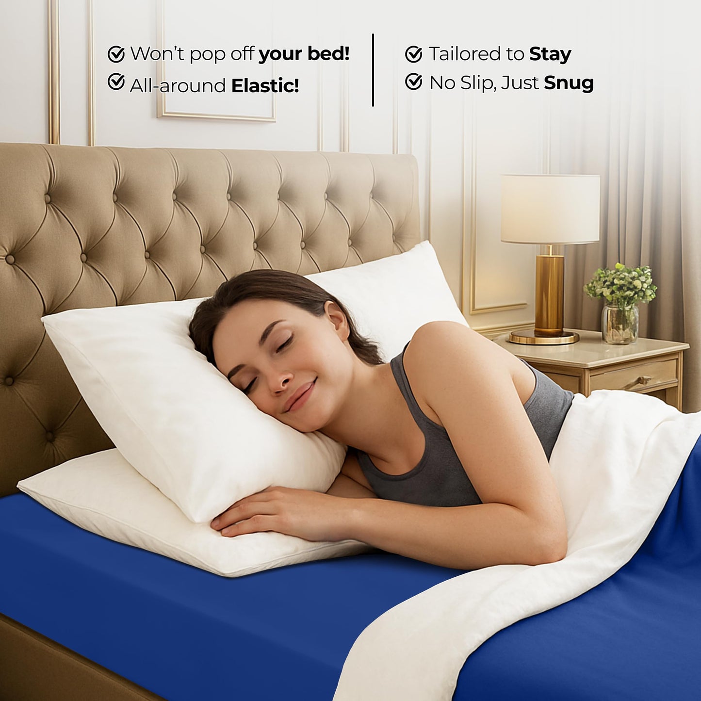 Utopia Bedding Queen Fitted Sheet - Bottom Sheet - Deep Pocket - Soft Microfiber - Shrinkage and Fade Resistant - Easy Care -1 Fitted Sheet Only (Grey)